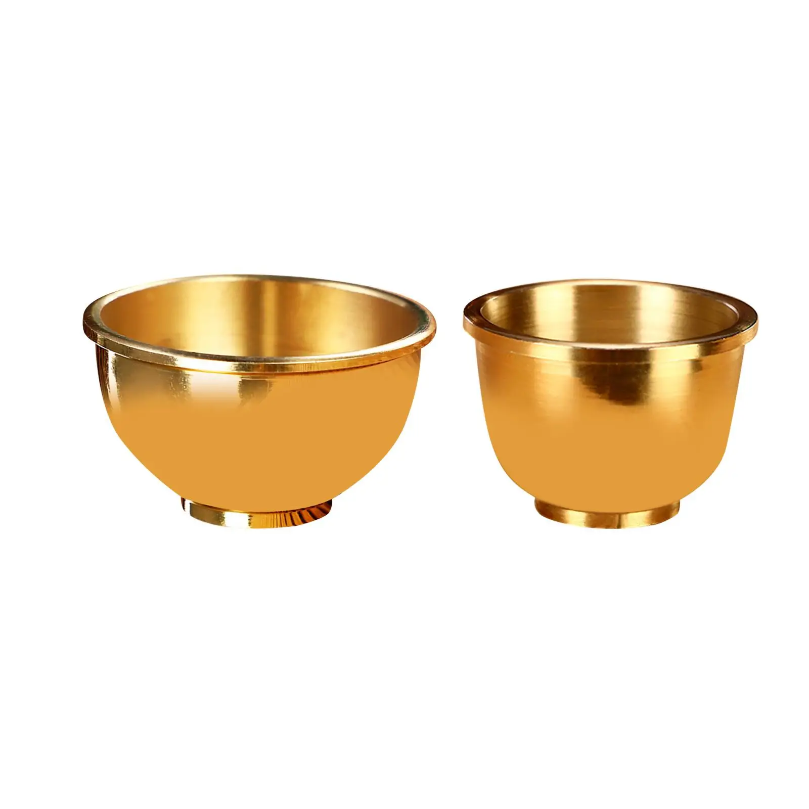 Brass Cup Pure Copper Water Supply Cup Offering Cup Water Cup Buddhism Water Cup Buddha Cups for Household
