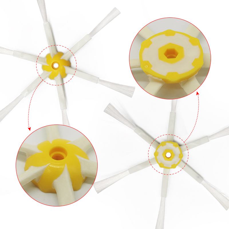 varrendo robô escova lateral acessórios três braço escova lateral 10 pçs