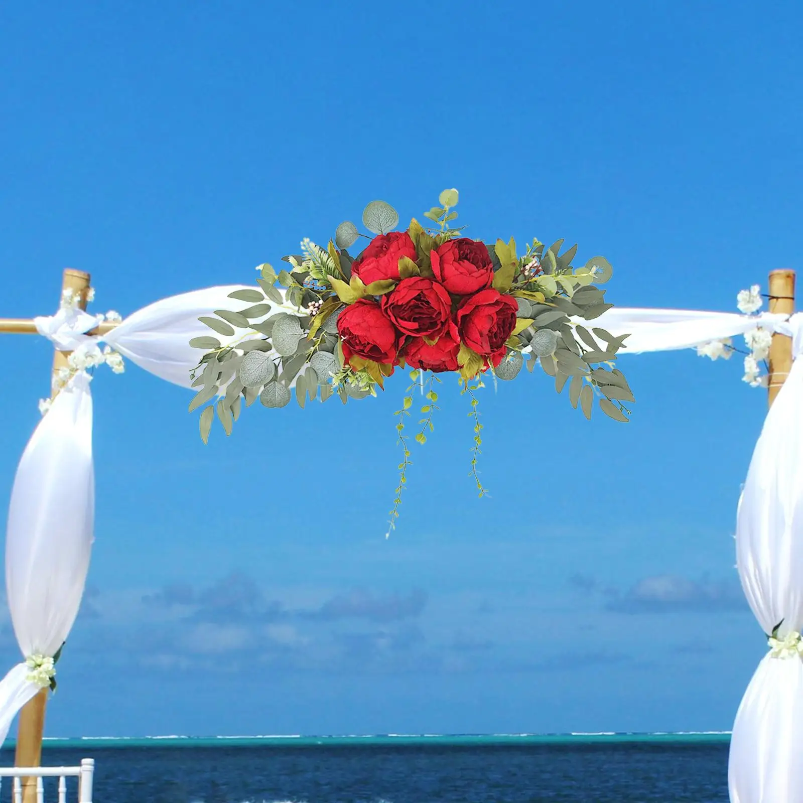 Wedding Arch Flowers Backdrop Arch Decorative for Wedding Party Welcome Sign