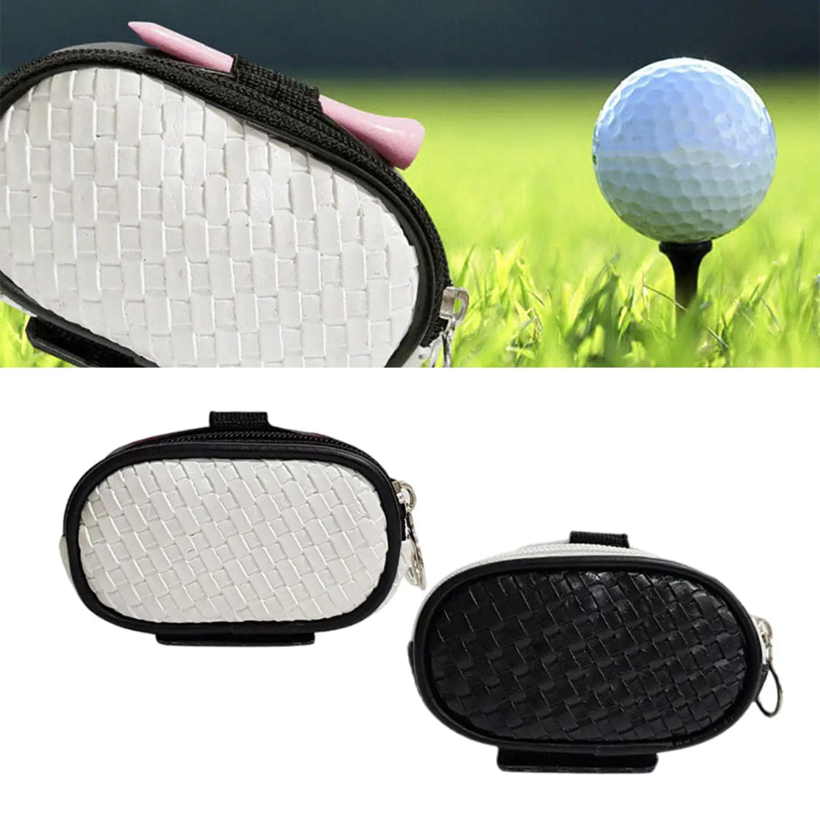 2pcs Small Golf Ball Bag  Case Outdoor Training Supplies for Men/Women