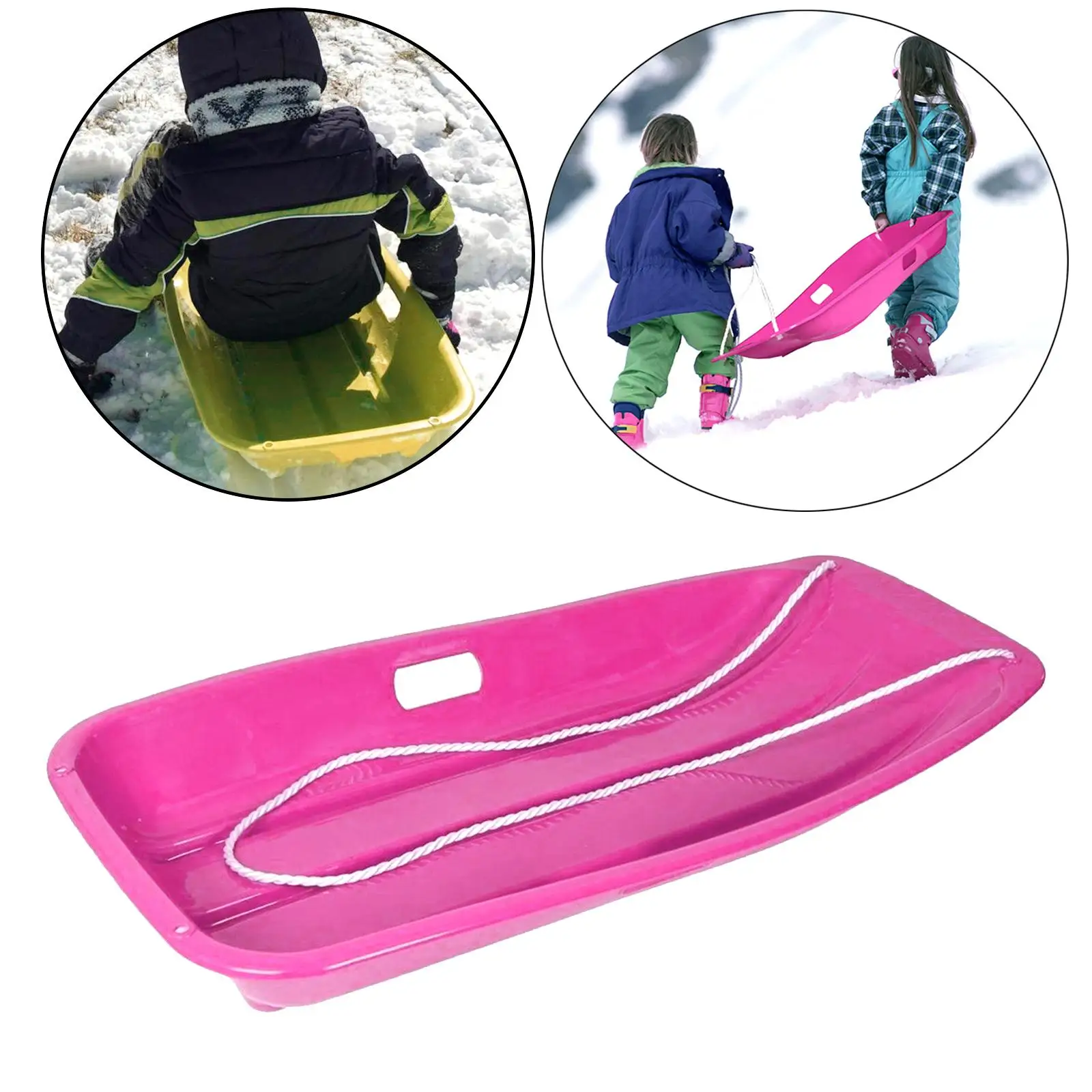 Winter Toboggan Sled Pull Ropes for Outdoor Activities  Children