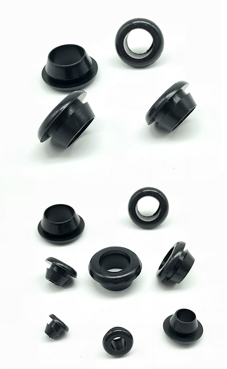 Description Picture 5 of item100pcs Single-sided Rubber Wire Grommet Gasket 3mm Inner Dia Electric box inlet outlet Seal ring Dust plug cover cable protector