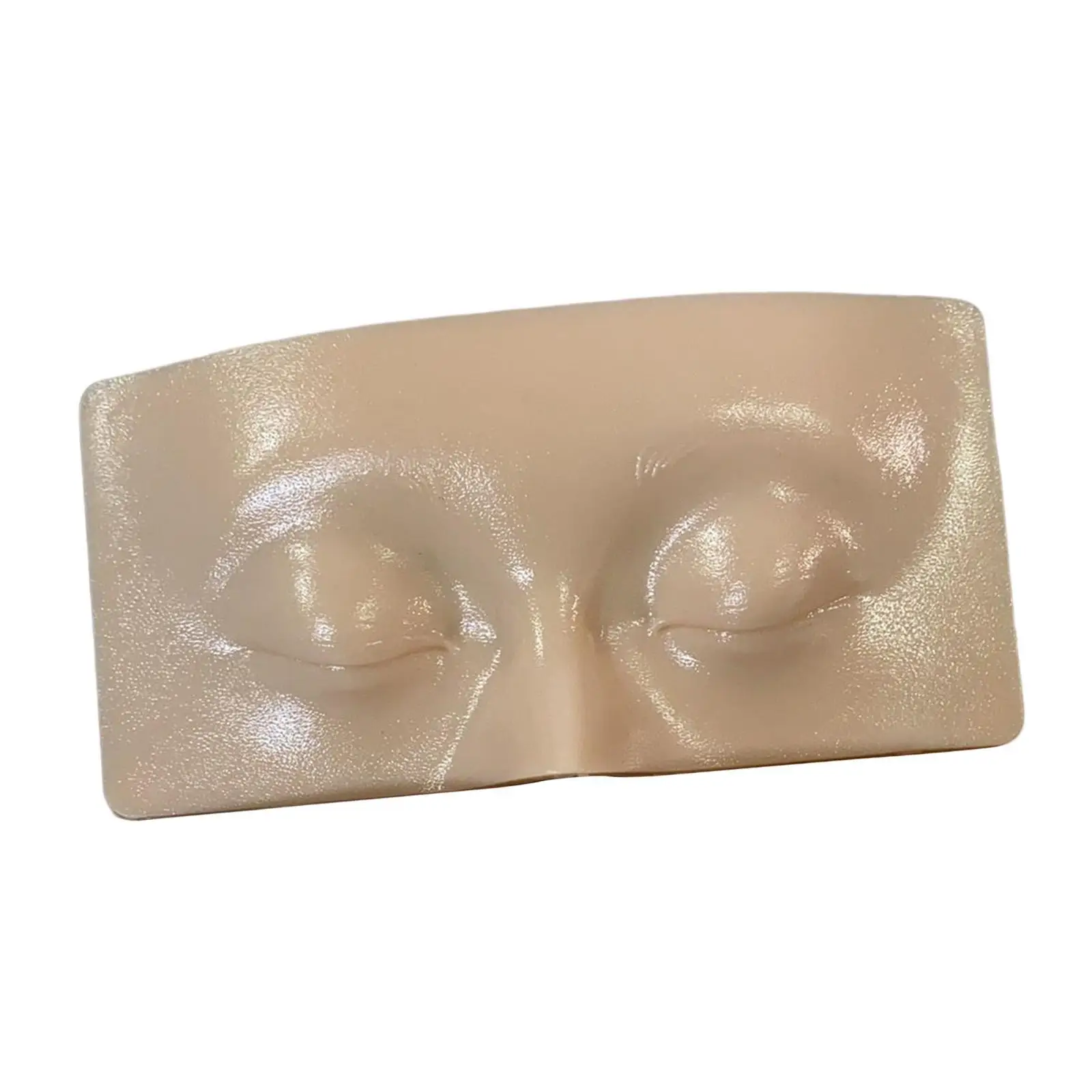 Silicone Practicing Makeup Board Manikin Washable Realistic for Students