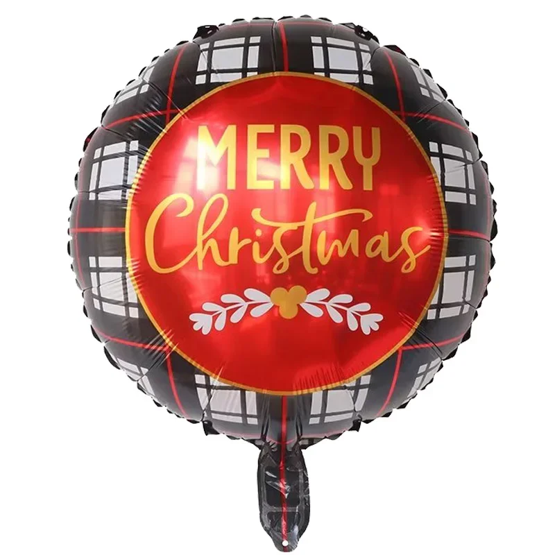 10 Stücke 18 Zoll Frohe Weihnachten Folie Helium Ballons Feliz Navidad Weihnachtsbaum Ornament Schneemann Weihnachtsmann Party Dekorationen Supplie – Detail 6