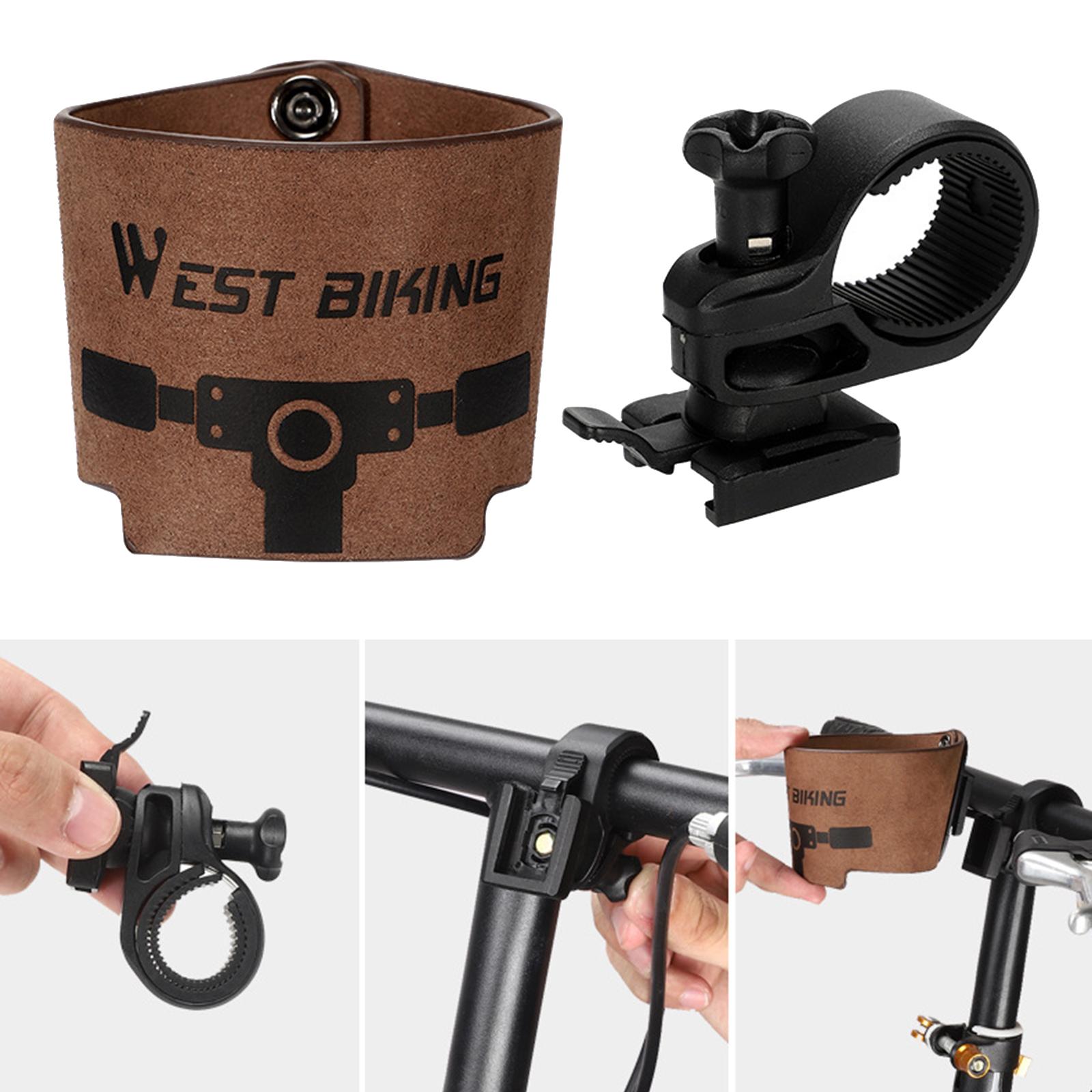 Bicycle Cup Bottle Holder 360 Rotation Water Cup Stand Handlebar Mount Organizer for Cycling Parts Handlebar 2-3cm Accessories