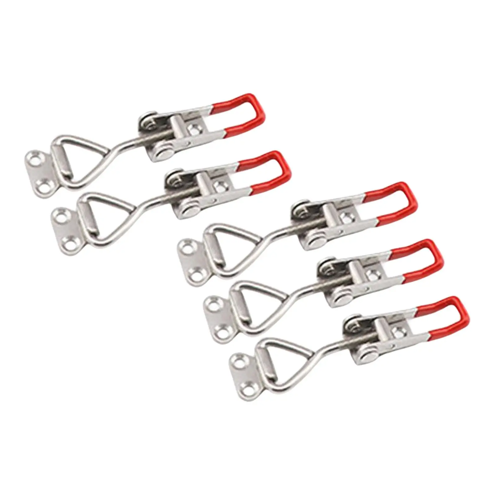 5Pcs Push Pull Action Latch Clamp Steel Reliable Easy to Use Durable Hand Tool Adjustable for Furniture Hardware Tool Box Case