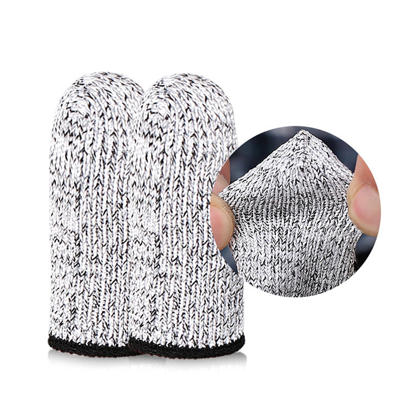 Description Picture 4 of item10pcs Cut Resistant Finger Cots Finger Sleeve Protectors Reusable Finger Covers Finger Protection Cots for Sewing Supplies