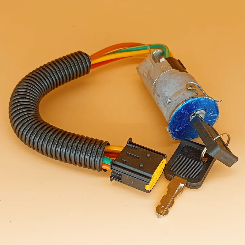 Detalle del interruptor y las llaves incluidas