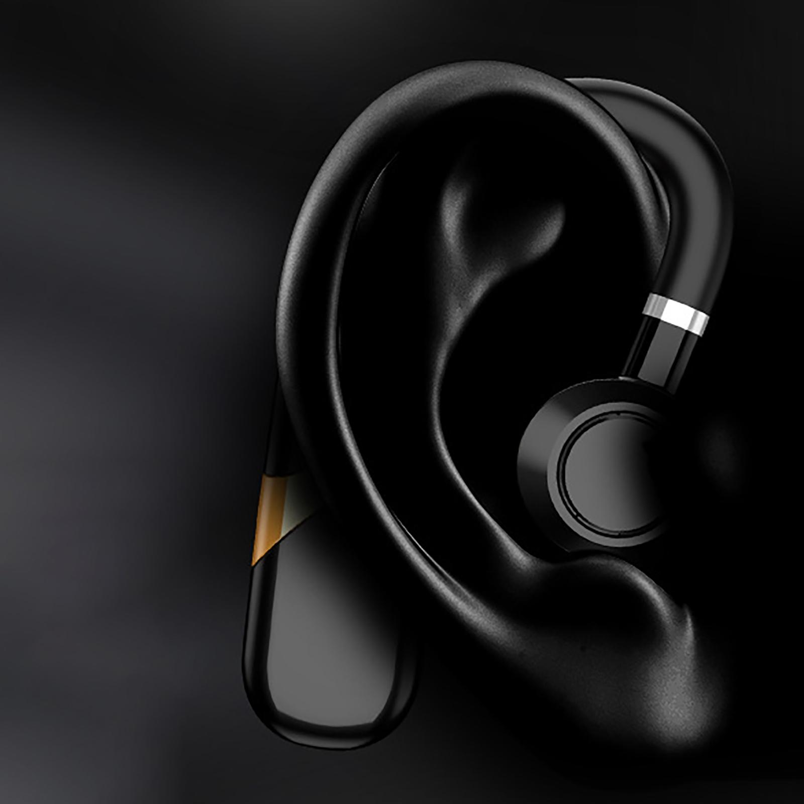 Wireless x9 Bluetooth Earphone with Mic Hands-Free Phones Ear Hook for Driving Truck Driver Deliveryman Battery Remind 36H Music