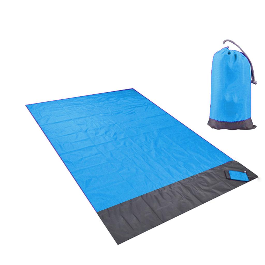 Light 2m Picnic Blanket Outdoor Nylon Beach Mat 140 X 200cm Sheet