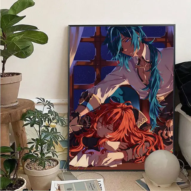 Anime jogos genshin impacto kaeya diluc hd impressão da parede pintura  cartaz decoração para casa arte decorativa collectible presentes decoração  do quarto - AliExpress