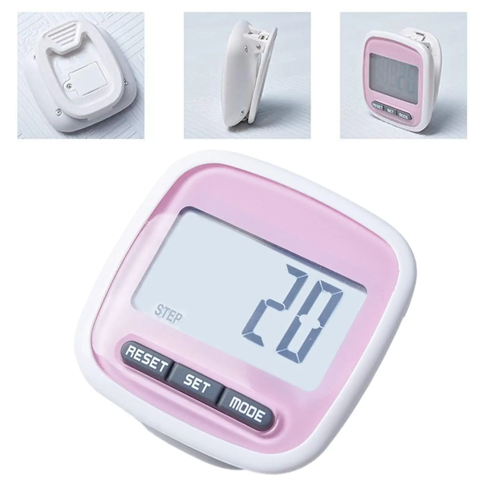 Portable Step Counters Fitness Calorie Distance Counting Step Counters for Outdoor Running Sports Jogging Walking Hiking
