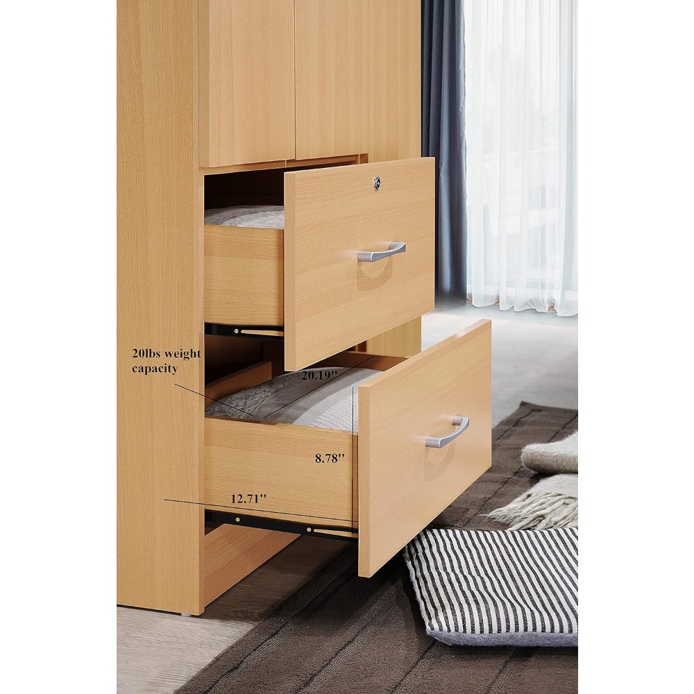 Title 14, Home Furniture 3-Door 2-Drawers Open Cabinet 3-...