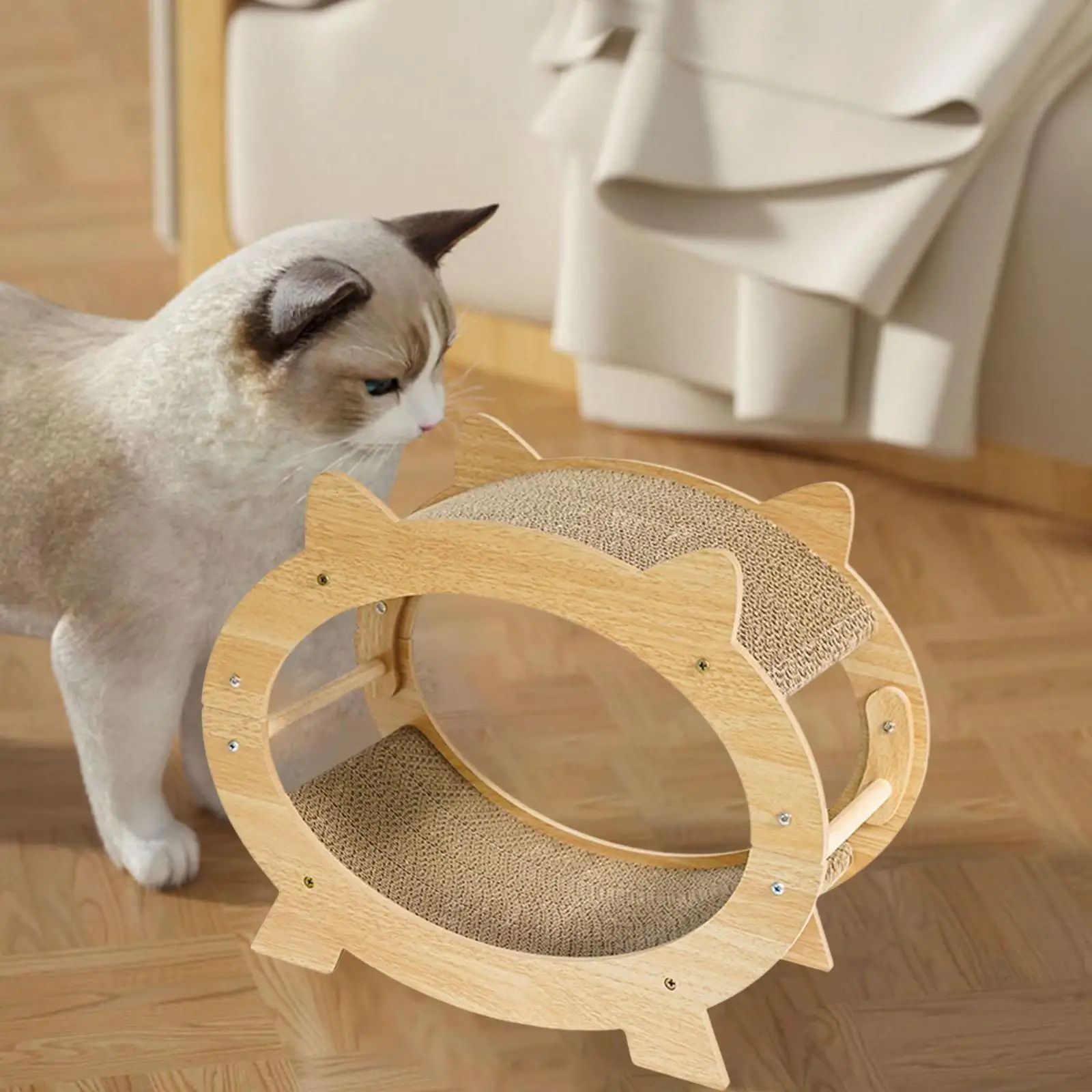 Cat Scratcher Board Bed Wear Resistant Grinding Claw Interactive Play Toy Cat Bed Scratch Pad for Kitten Pet Accessories