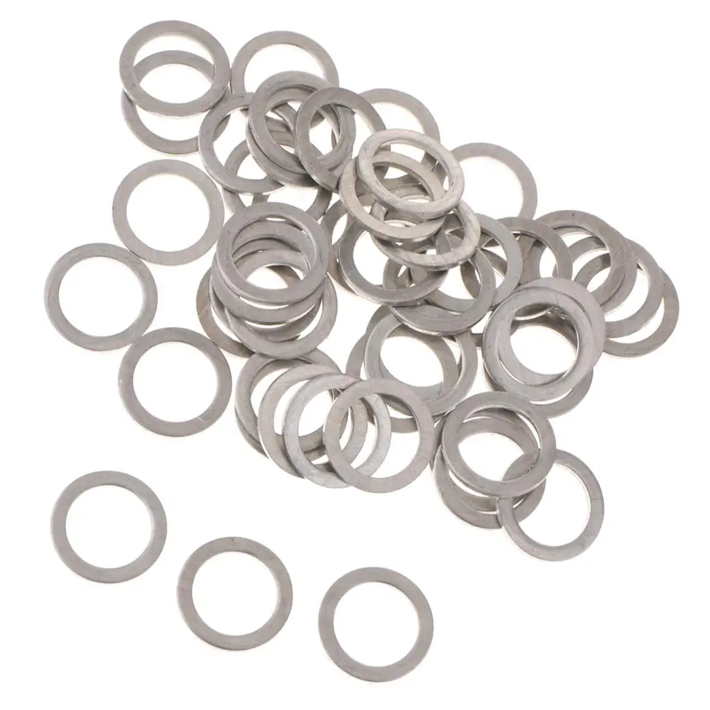 50 Pack of Aluminum Oil Drain Plug Washer Gaskets for 956-41
