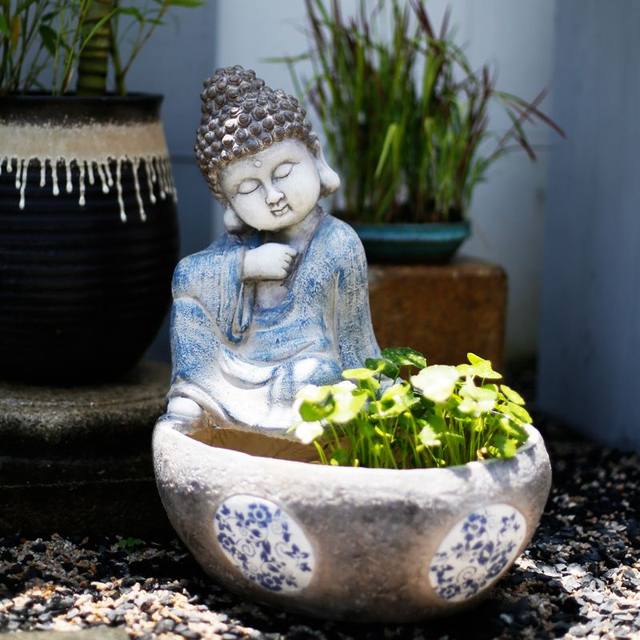 Garden Garden Decor Buddha Series Flower Pot Zen Buddha 