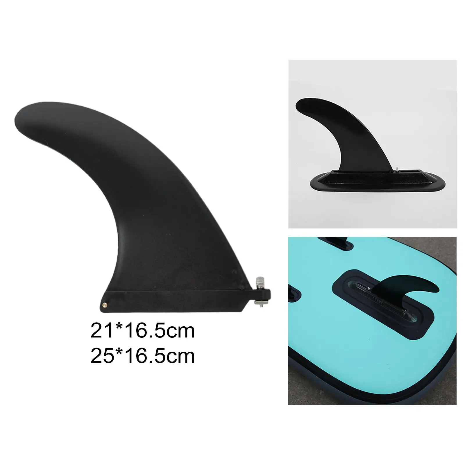 Surfboard Fin Surf Kayak Fin Replacement Durable Detachable Surfing Fin for Paddleboard Longboards Dinghy Water Sports