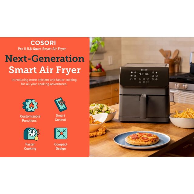 COSORI Pro II 5.8-Quart Smart Air Fryer, 12-in-1, Indonesia