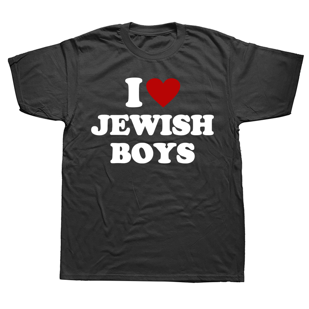 Lustige ICH Liebe Jüdische Jungen T Shirts Sommer Rotes Herz Grafik Baumwolle Streetwear Kurzarm Geburtstag Geschenke T-shirt Herren Kleidung – Detail 2