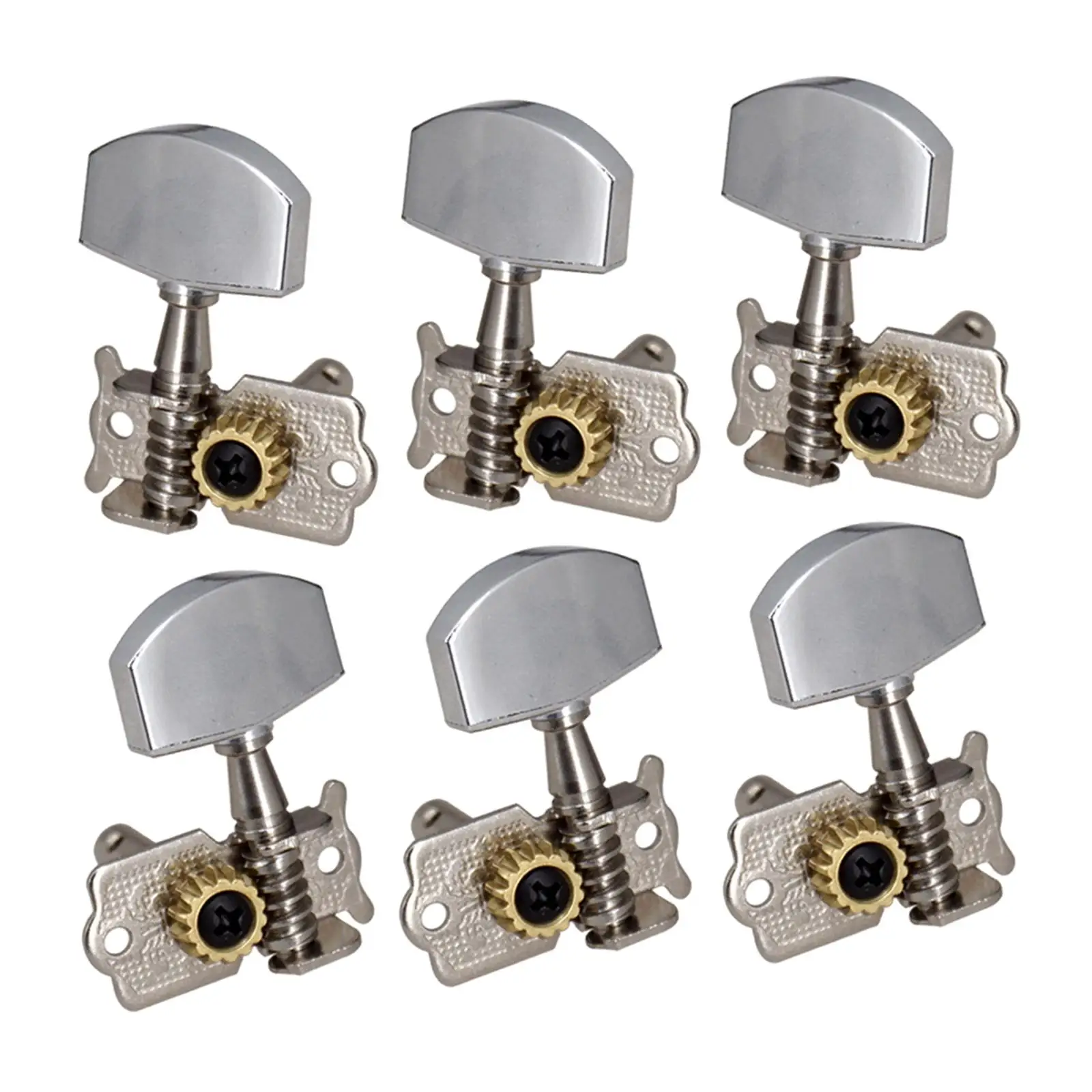 6pcs Guitar 3L 3R Open String Button Tuning Pegs Machine Head Key Peg Knobs Tuners for Acoustic Guitar Replacement Parts