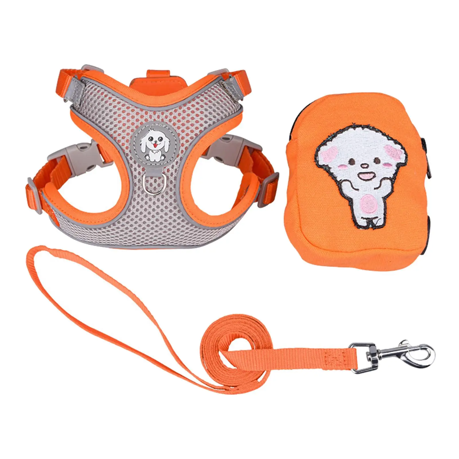 Soft Dogs Harness and Leash Set Comfortable for Running Training Walking