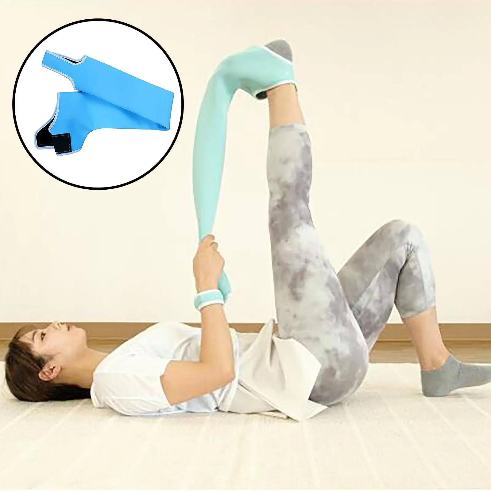  Stretching Strap Elastic Leg Foot Ligament Stretcher Balance  Belt for Hamstring 