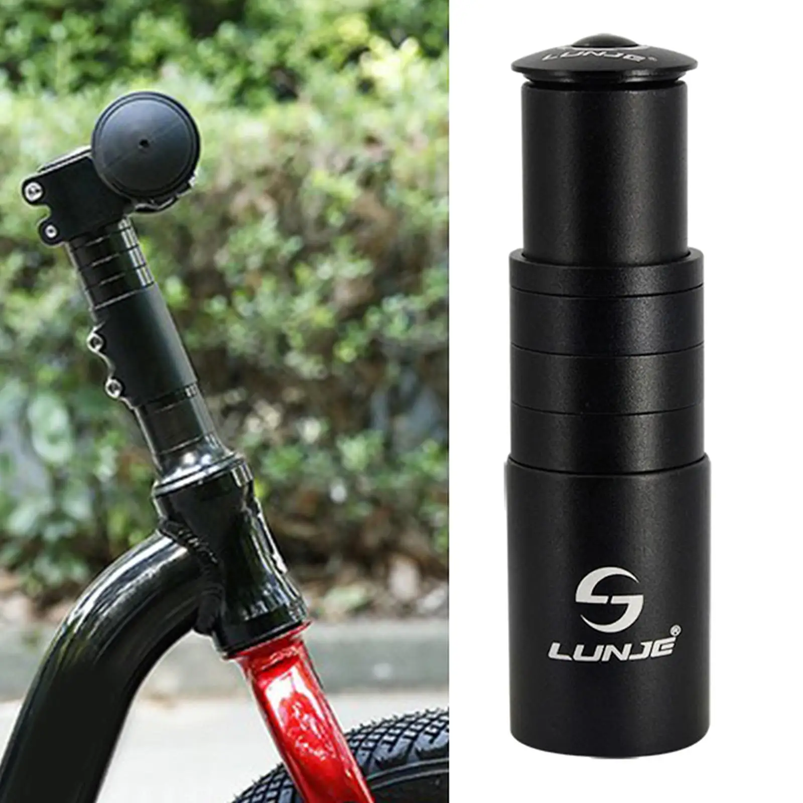 MTB Bicycle Bike Fork Stem Extender Handlebar r 15mm  Up Adapter 28.6mm Bike Stem Accessory