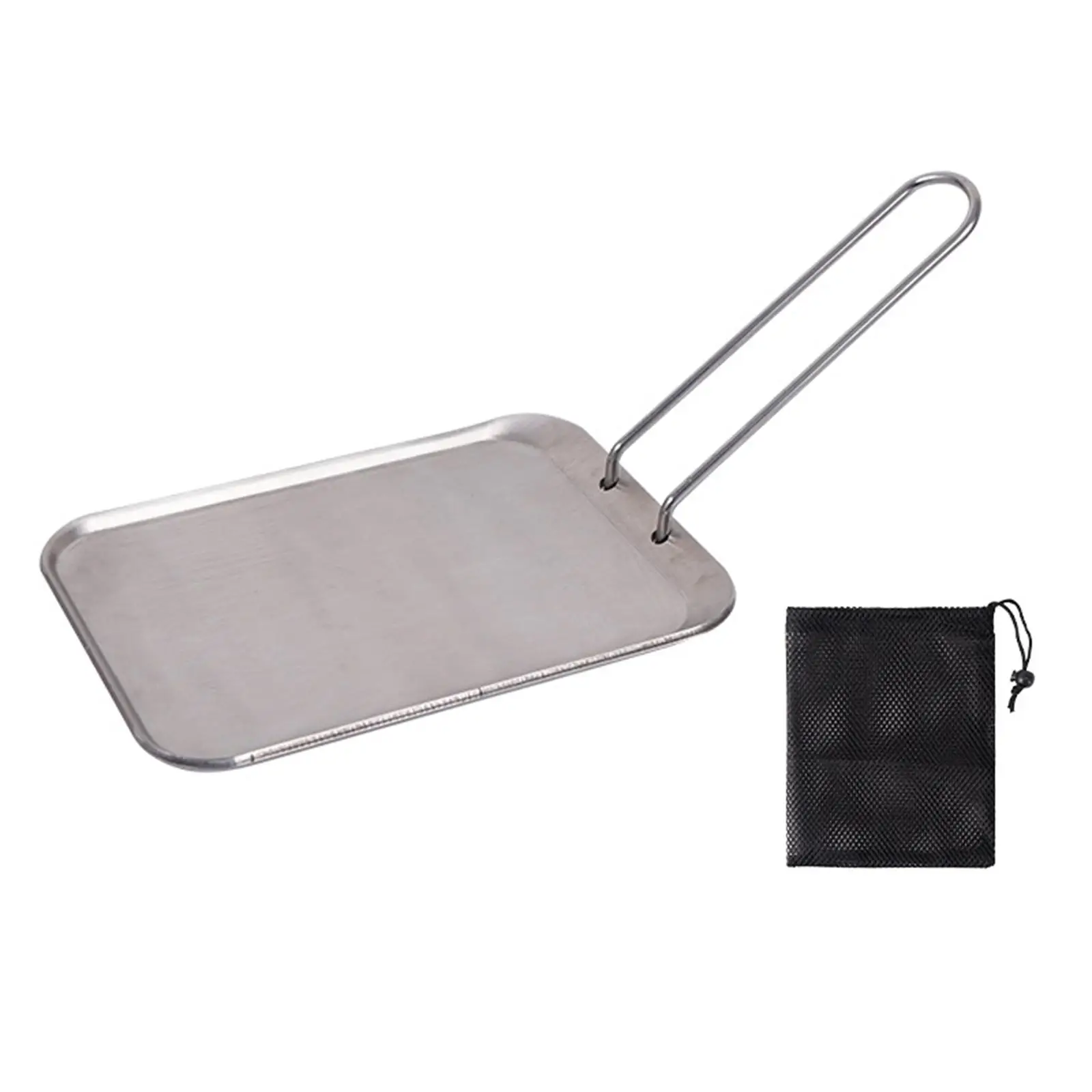 Frying Pan Griddle Grilling Pan Kitchen with Detachable Handle Grill Pan for Stoves Tops for Vegetables Meat Steak Fish Outdoor