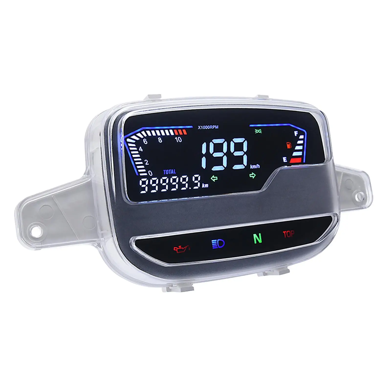 Motorcycle Speedometer 199 Kph km/H Replaces Full Screen Display Easy Installation Gauge Assembly for Yamaha SS2 Y110SS