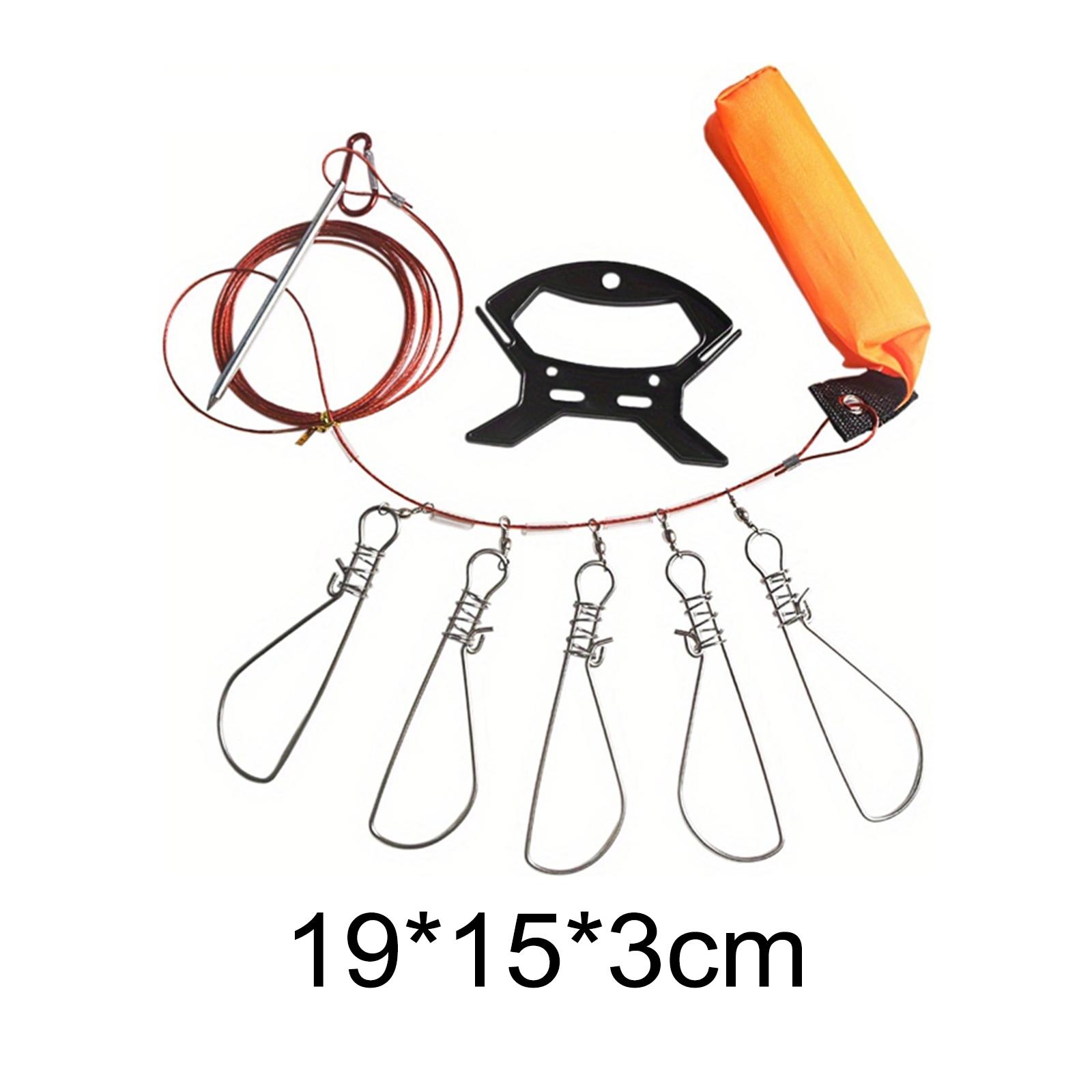 Fishing Stringer Clip Fish Lock High Strength Snaps Fish Stringer for Kayak Fish Stringer Clip Buckle Line Kayak Accessories