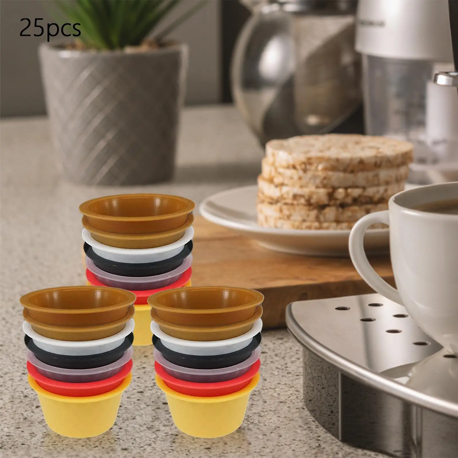 25Pcs Coffee Capsules Combo Set Portable Disposal Pods for Office Home Cafe