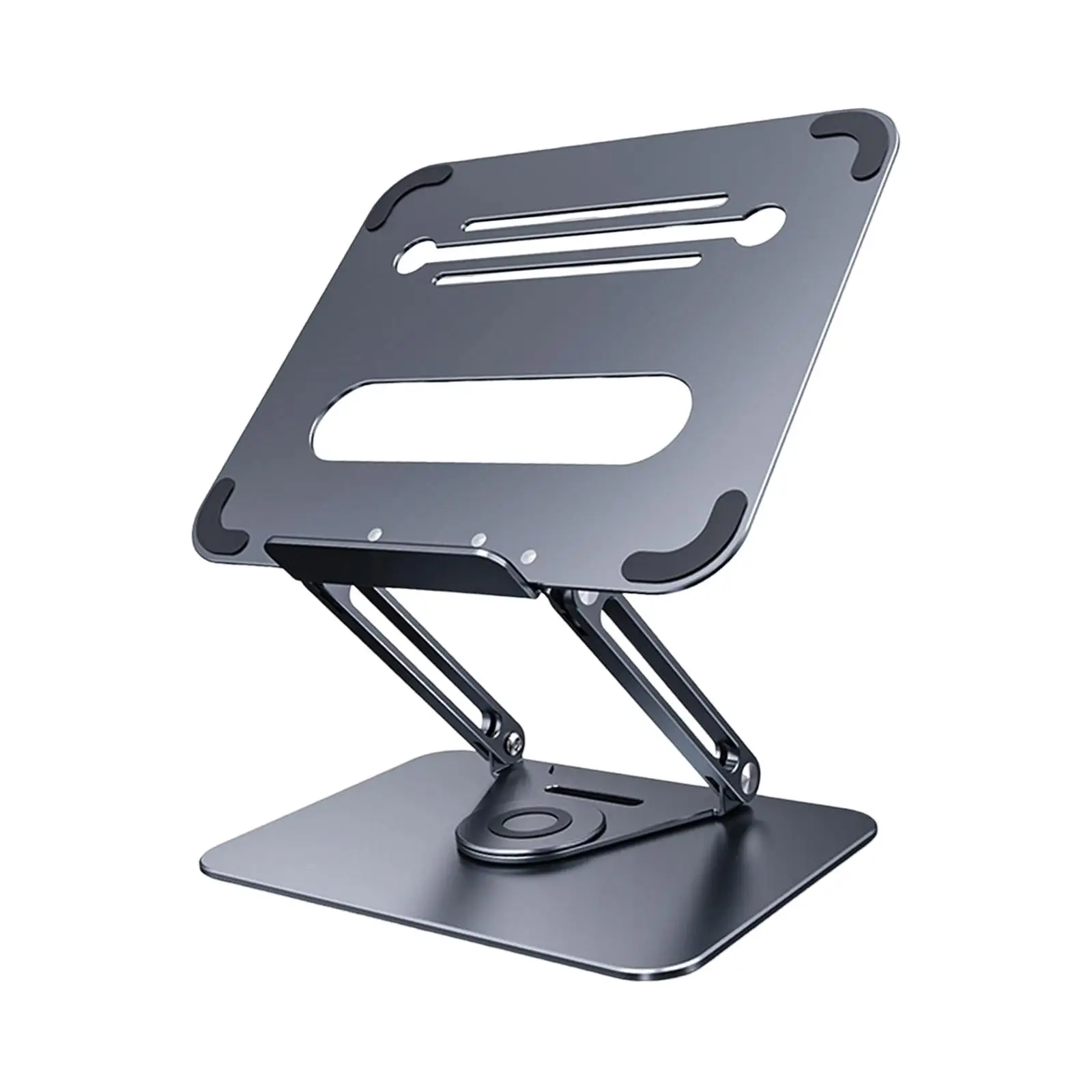 Laptop Stand with 360 Rotating Base Adjustable Notebook Holder for Desk Swivel Computer Riser for Laptop for All 10-17