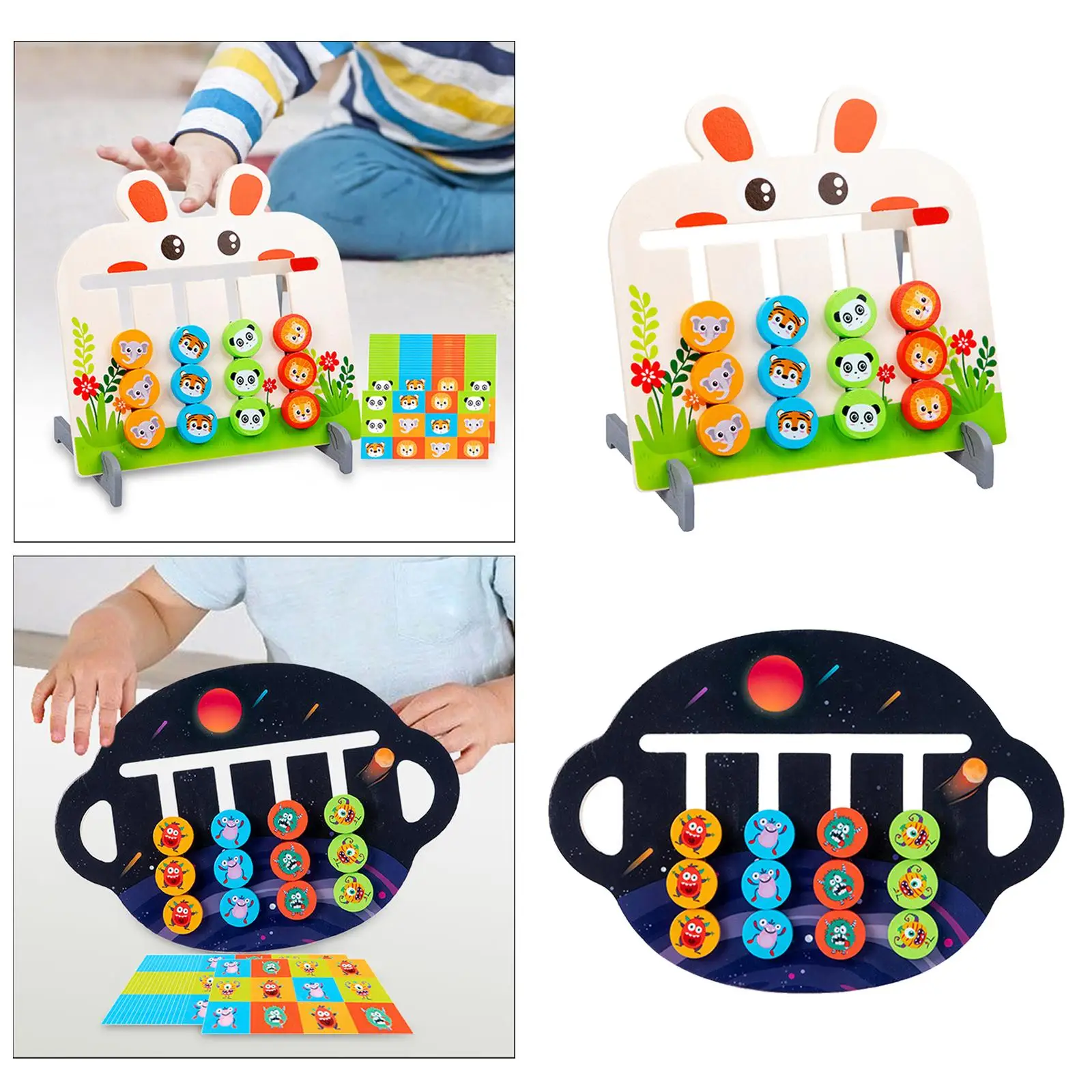Sliding Puzzle Toy Development Toys Sorting Colors and Shapes for Gift