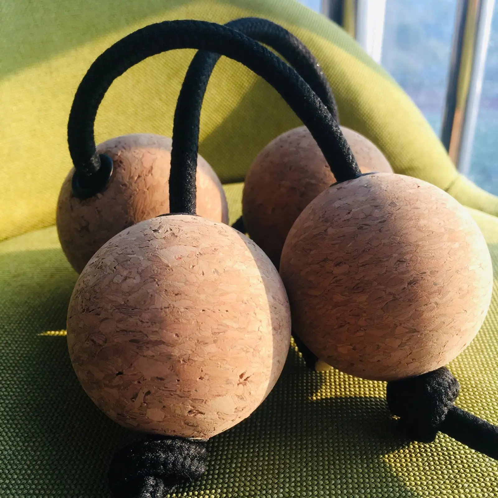 Cork Rhythmic Sand Balls Small Musical Instrument Double Gourd African Shaker
