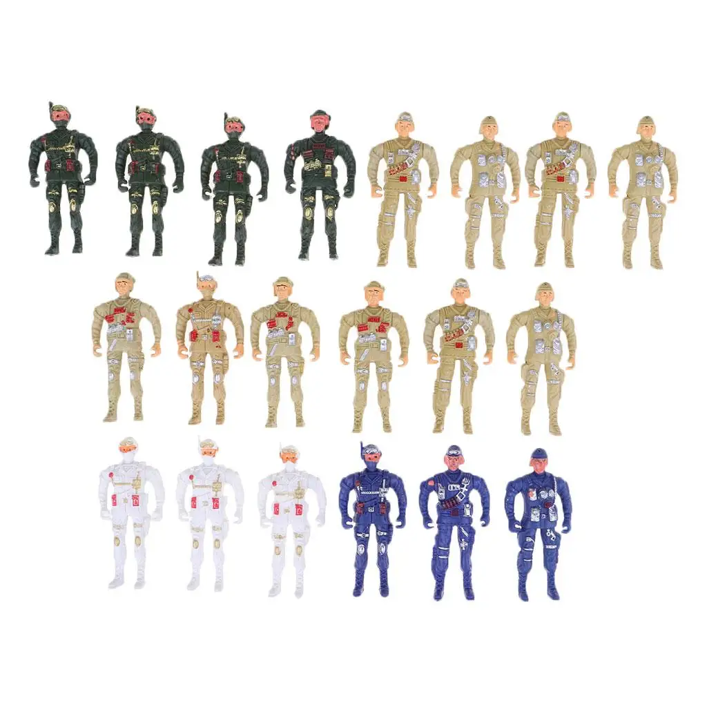 Different Soldier Model Layout Servicemen Figure Model for Diorama Scenery