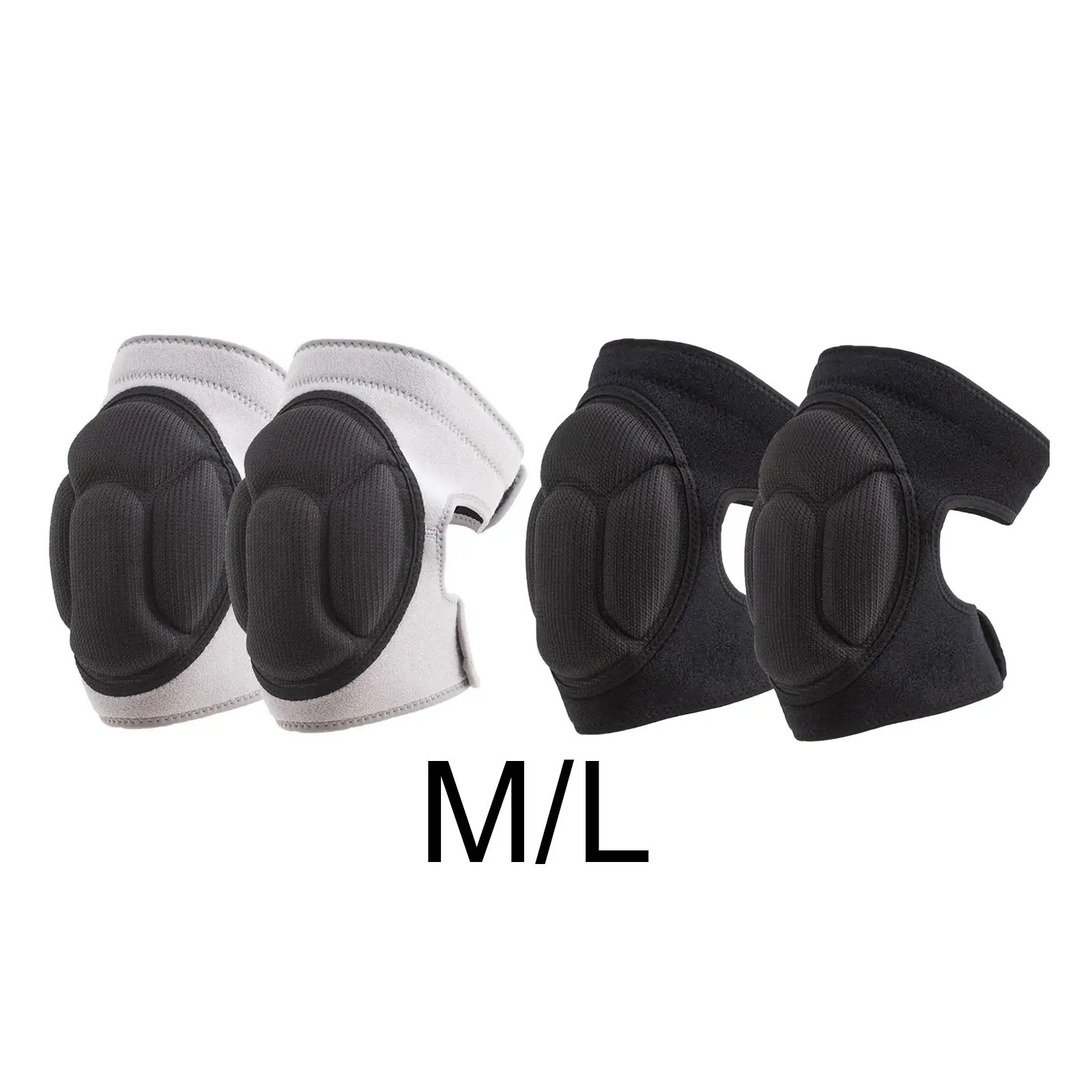 1Pair Knee Pads Skating Outdoor Wrestling Non Slip Breathable Protector Sleeve for Volleyball Work Gardening Basketball Cleaning