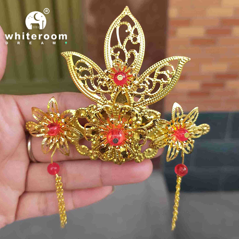 Retro Bjd Doll Accessories Chinese Style Decoration Props Screen Group Fan Flute Guzheng Musical Instrument Childrens Toy Gift