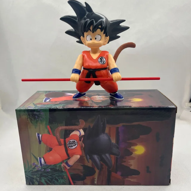 SeekFunning 10 Dragon Ball Z Toys,Super Saiyan Standing Fighting Goku for  Kids Birthday Gifts Desk Decor 