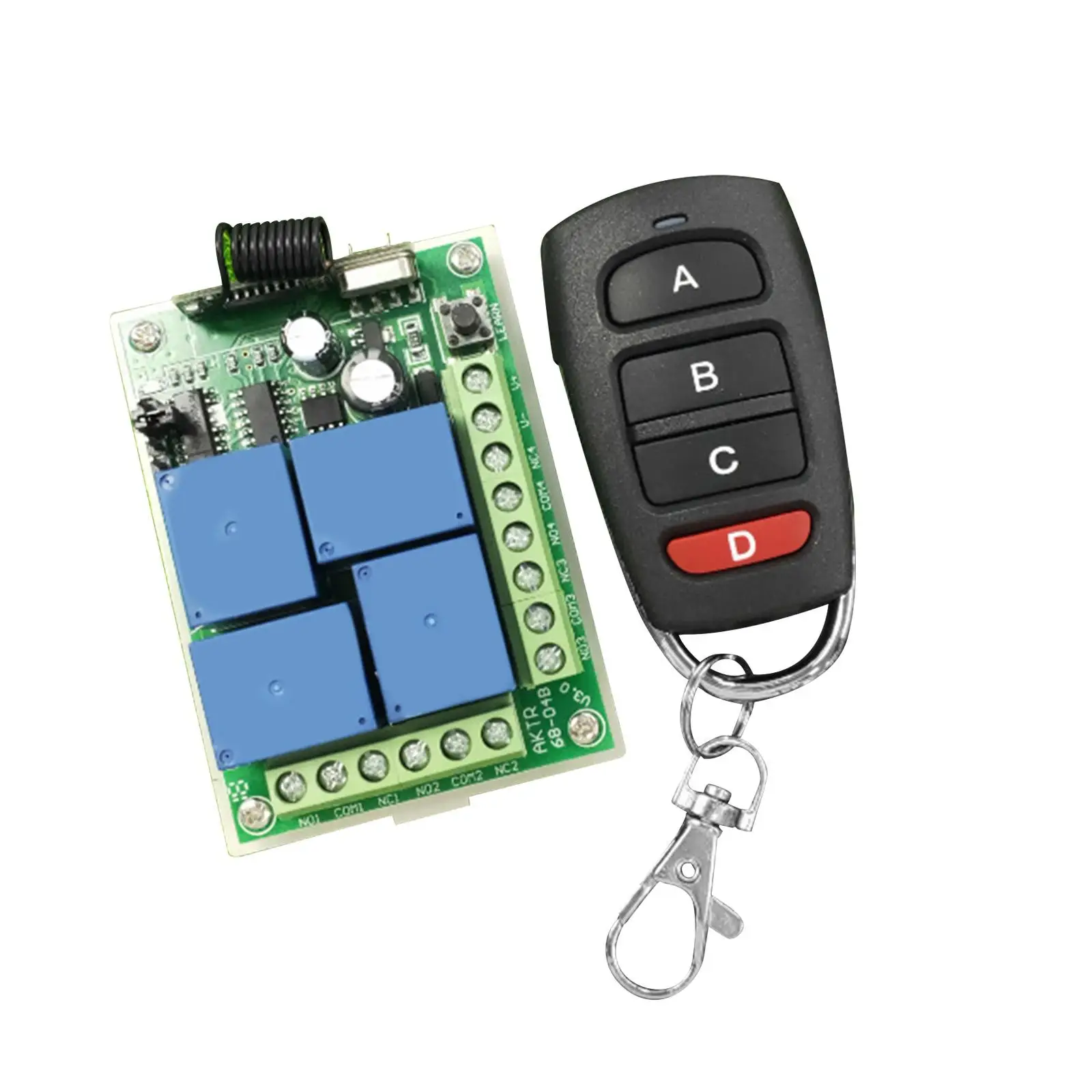 Wireless Remote Control Switch 4CH Receiving Transmitter for Power Off
