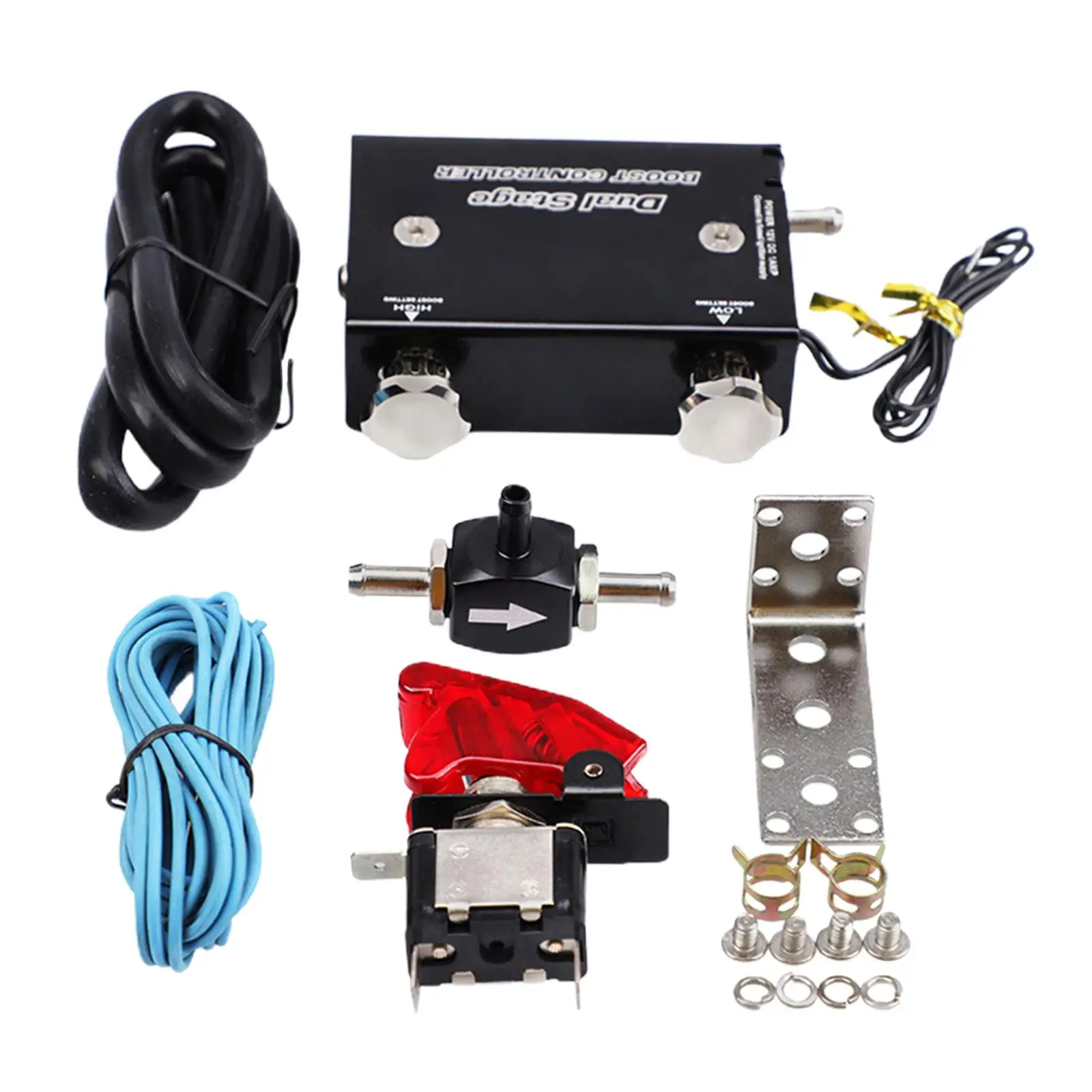 Adjustable Dual Stage Electronic Turbocharger Controller Kit /w Switch