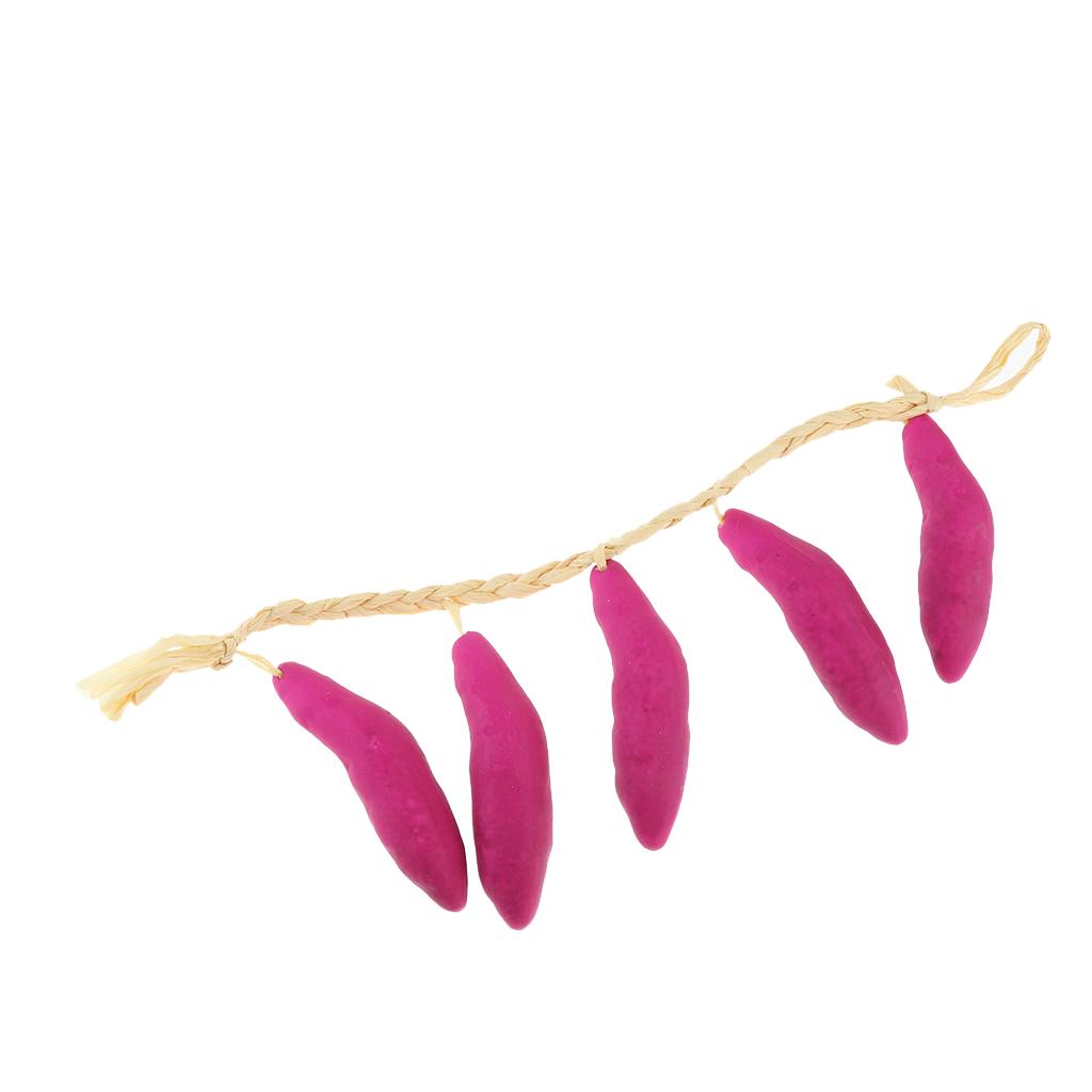Artificial Vegetable Branch, Eggplant, Sweet Potato and Bitter Gourd Model
