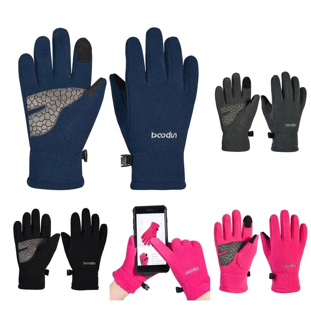 Kids  Gloves Full Finger Bike Workout Winter Warm Touch Screen Gloves