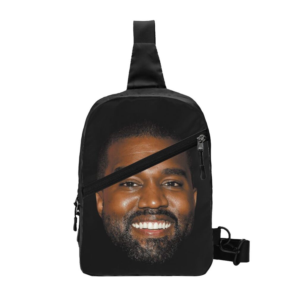 Engraçado Kanye West Meme Sling Peito Crossbody