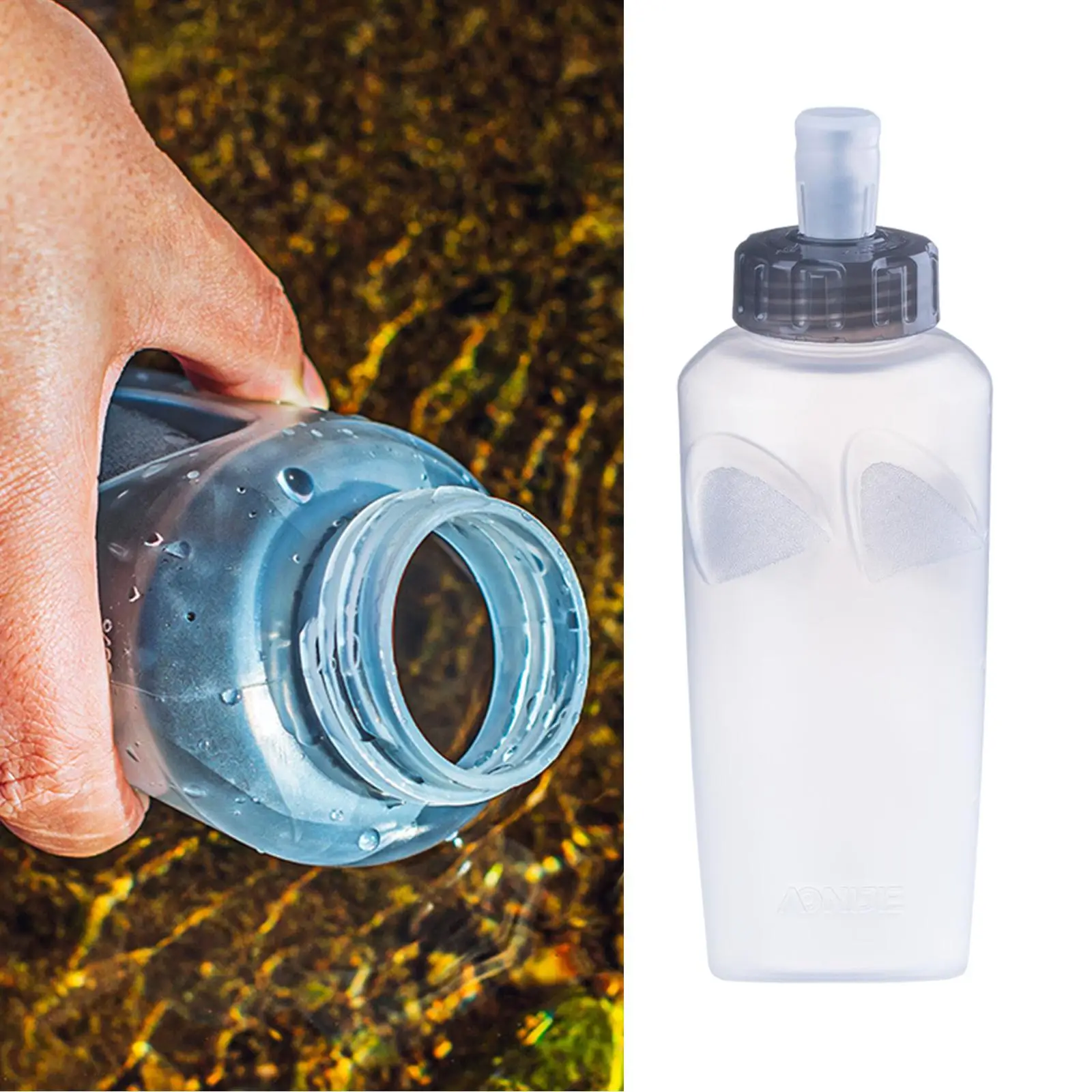 Portable Sports Water Bottle Leakproof Squeeze BPA Free for Running Cycling
