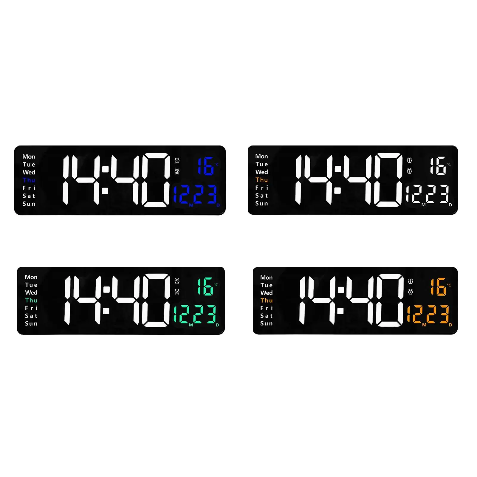 Digital Wall Clock Hanging Positive Function for Living Room Decor