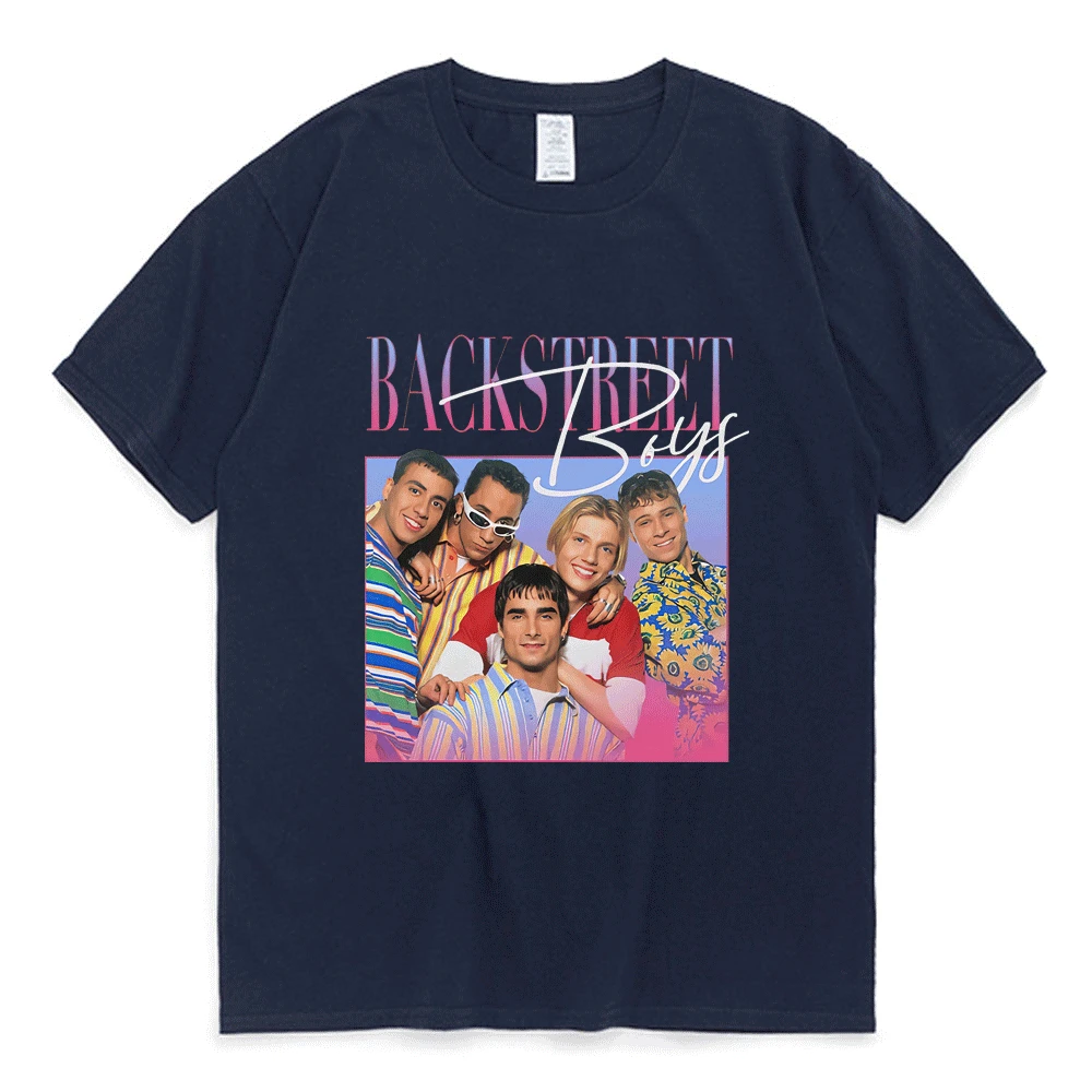 Kleding Gender-neutrale kleding volwassenen Tops & T-shirts T-shirts T-shirts met print Jaren 90 Backstreet Boys Teen Pop Muziek Foto Boy Band Wit t-shirt Groot 