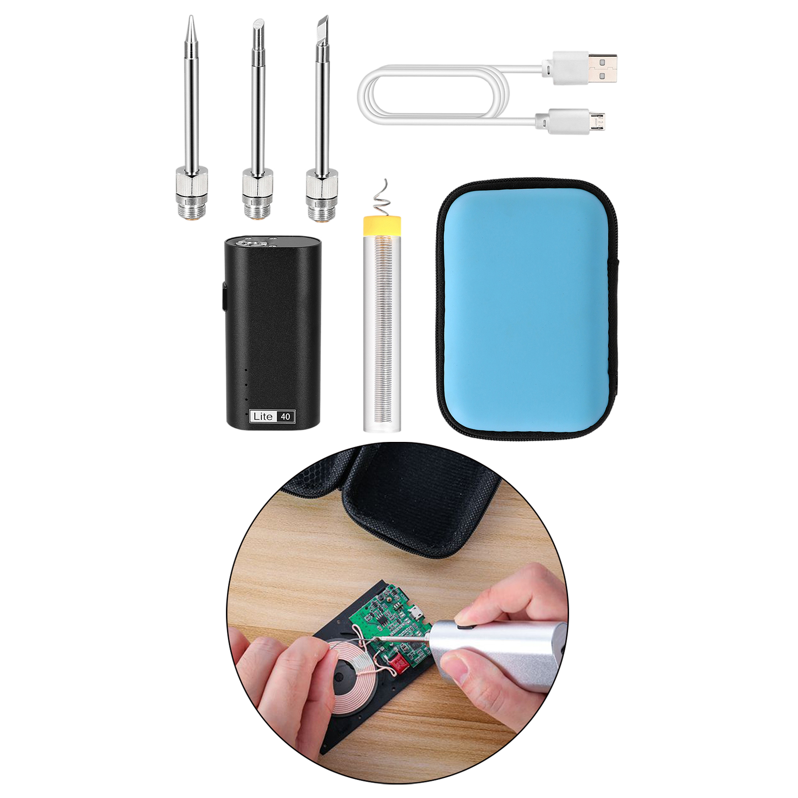 Wireless Soldering Iron Welding Tool USB Soldering Iron for RC Toy