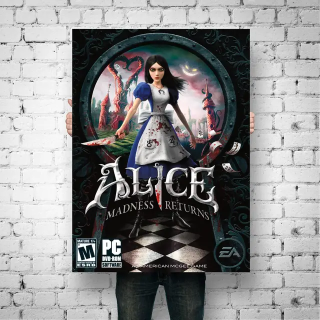 Big Poster Gamer Alice Madness Return Tamanho 90x60 cm LO001