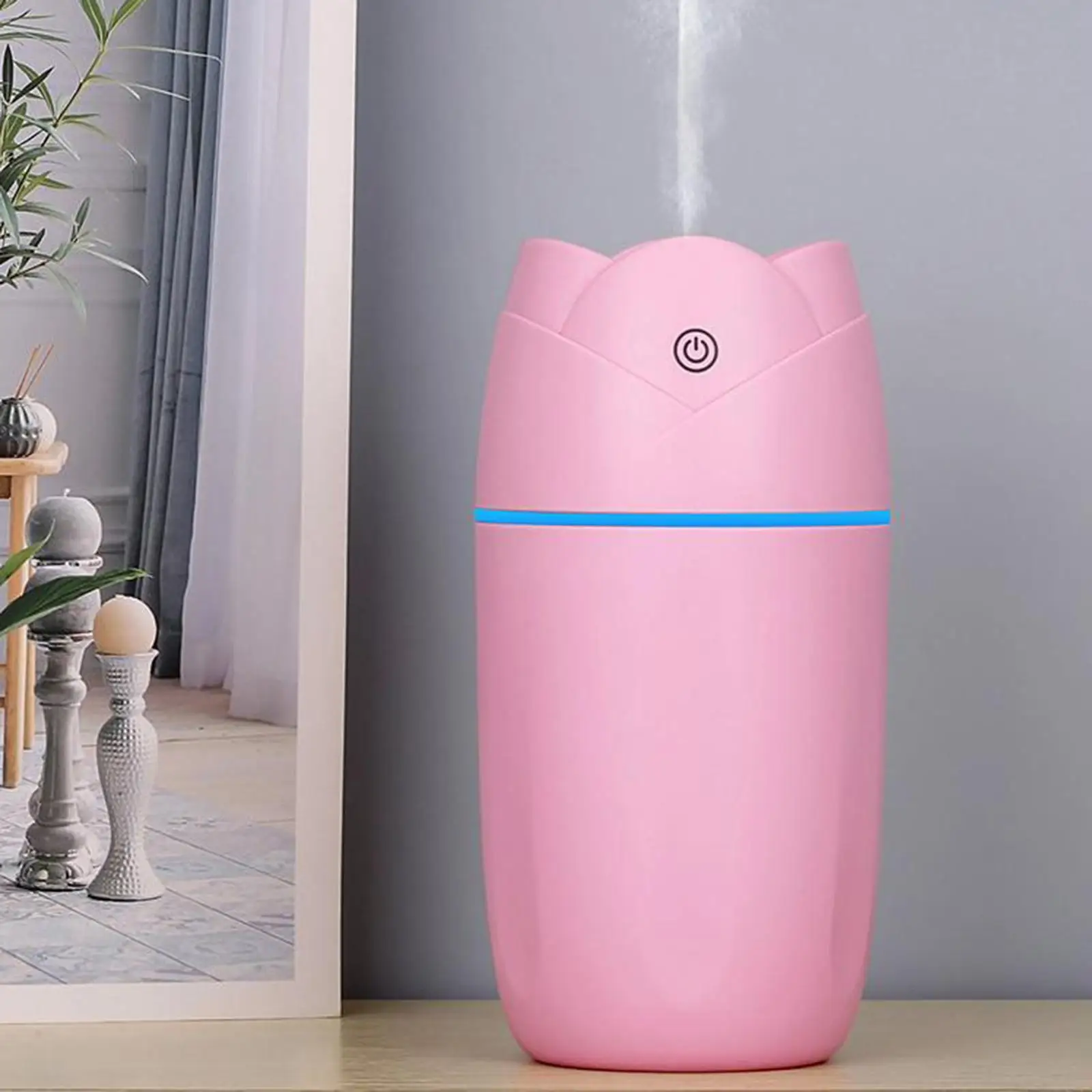 Portable Cool Mist Humidifier Silent Smart with 7 Color LED Night Light Mist Maker Diffuser Aroma Diffuser for Kids Room Bedroom