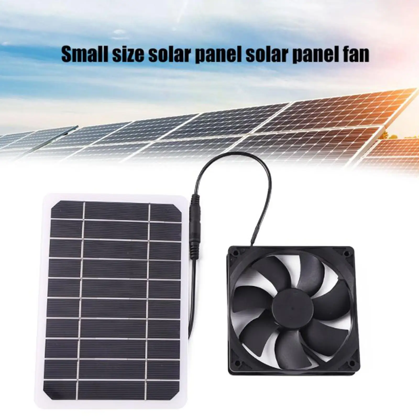 Outdoor Solar Powered Panel Fan Cooling Ventilation Solar Powered  Extractor for Chicken Coops Pet Houses Camping  Window